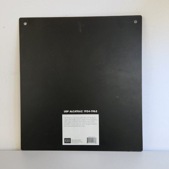 Vintage Metal Alcatraz Cafeteria Regulation Wall Hanging - Picture 4 of 5